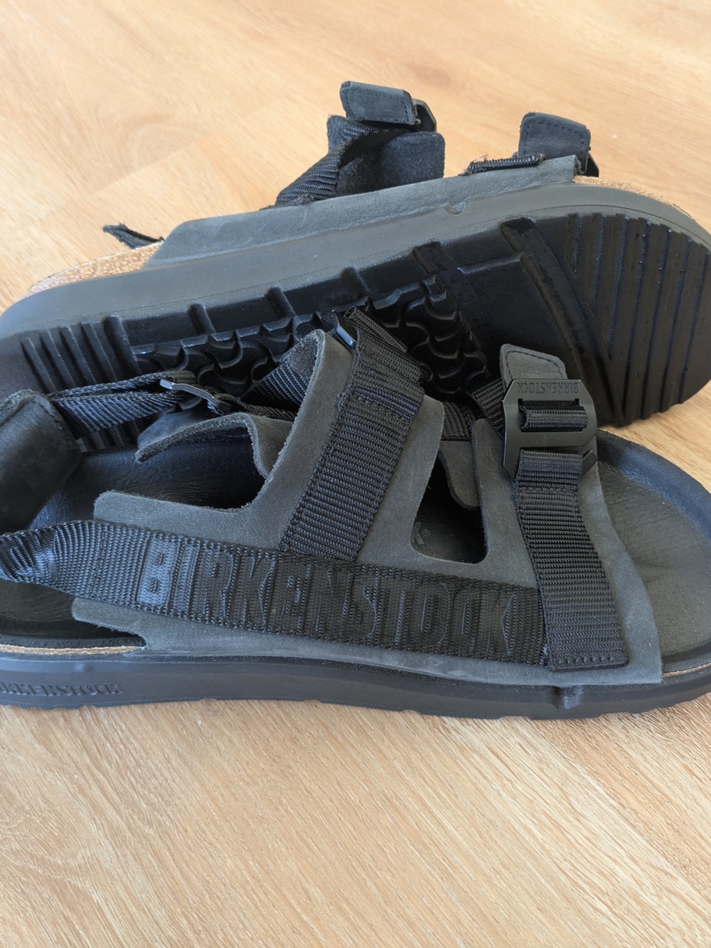 BIRKENSTOCK Shinjuku Mens Black Adjustable Sport Sandals